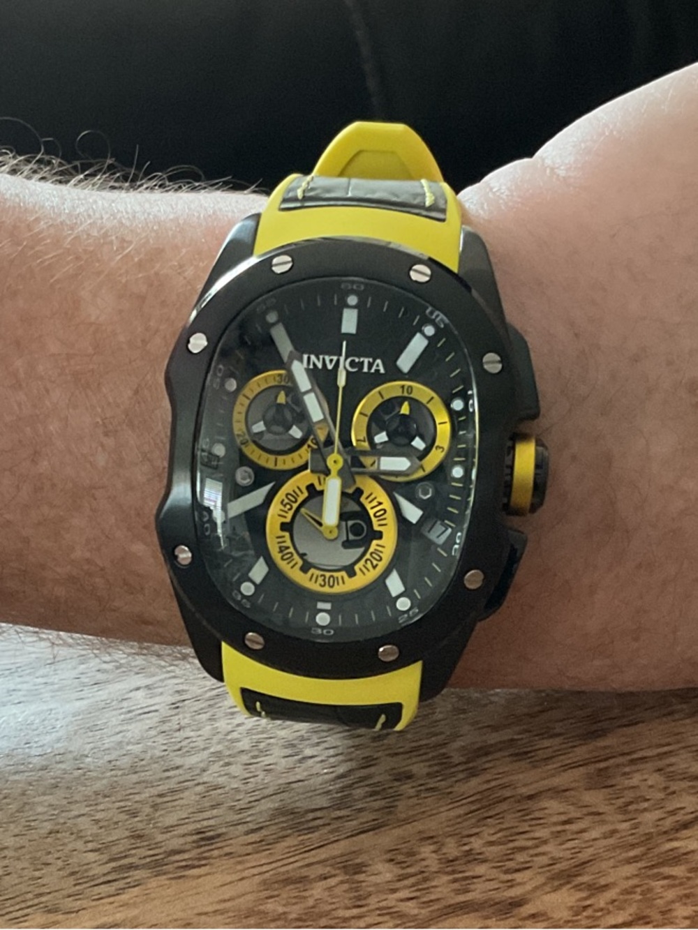 Invicta Lupah Revolution 2.0 Black and Yellow Watch *Battery